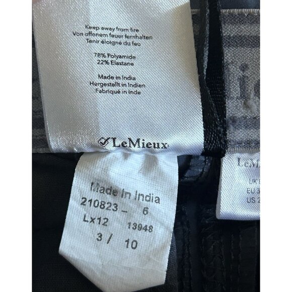 LEMIEUX KNEE GRIP BREECHES Gray Horseback Riding Pants UK 6 US 22 - Picture 6 of 9
